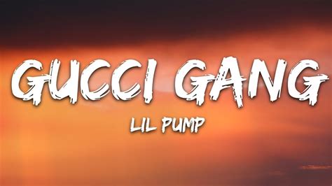 gucci gang letra en ingles|gucci gang song.